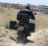 trasera en marcha